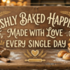 Freshly Baked Happiness Made with Love Every Single Day
