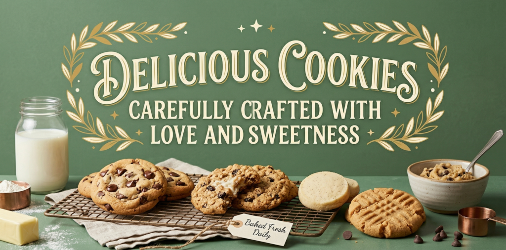 Delicious Cookies Carefully Crafted with Love and Sweetness