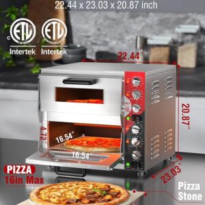 Indoor Electric Double Decker Pizza Oven